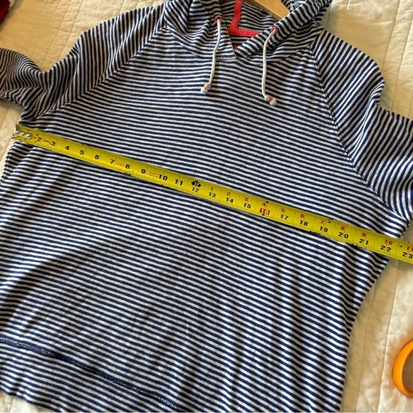 Joules Striped Marlston Cotton Knit Hooded Shirt. Size 14. - Picture 10 of 10